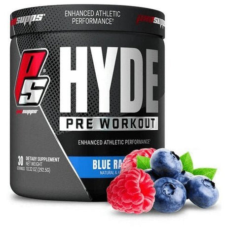Pre-Workout Pro Supps Hyde Pre Workout Blue Raspberry 292 g - Sklep Witaminki.pl
