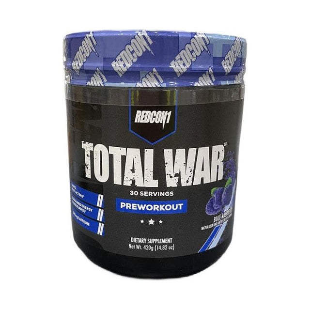 Pre-Workout Redcon1 Total War Preworkout Blue Raspberry 420 g - Sklep Witaminki.pl