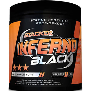 Pre-Workout Stacker2 Inferno Black Fruit Punch Fury 300 g - Sklep Witaminki.pl