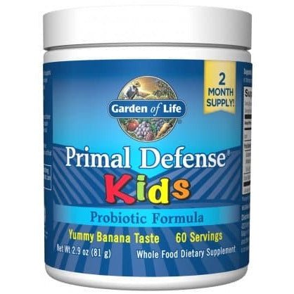 Probiotyk dla Dzieci Garden of Life Primal Defense Kids 81 g Banana - Sklep Witaminki.pl