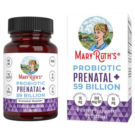Probiotyk dla kobiet w ciąży MaryRuth Organics Probiotic Prenatal+ 60 caps - Sklep Witaminki.pl
