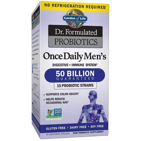 Probiotyk dla mężczyzn Garden of Life Dr. Formulated Probiotics Once Daily Men's 30 vcaps - Sklep Witaminki.pl
