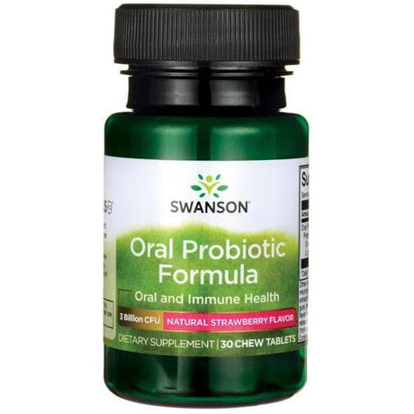 Probiotyk dla zdrowia jamy ustnej Swanson Oral Probiotic Formula 30 chewables - Sklep Witaminki.pl