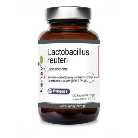 Probiotyk jednoszczepowy Kenay Lactobacillus reuteri Pylopass 60 caps - Sklep Witaminki.pl