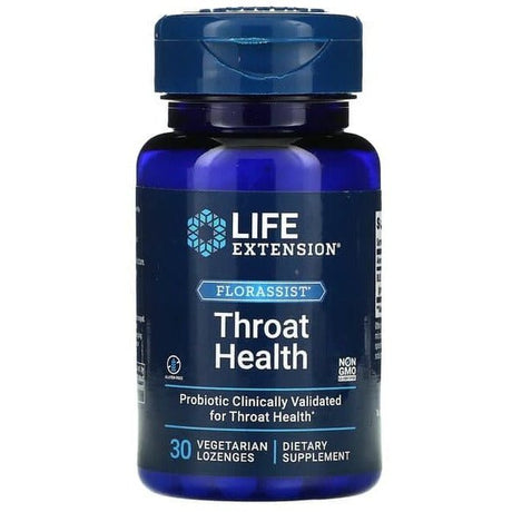 Probiotyk jednoszczepowy Life Extension Florassist Throat Health 30 vegetarian lozenges - Sklep Witaminki.pl