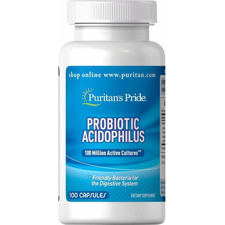 Probiotyk jednoszczepowy Puritan's Pride Probiotic Acidophilus 100 caps - Sklep Witaminki.pl