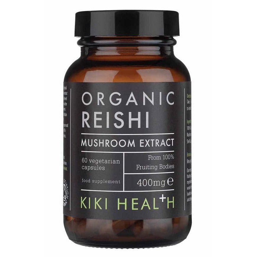 Reishi KIKI Health Reishi Extract Organic 400mg 60 vcaps - Sklep Witaminki.pl