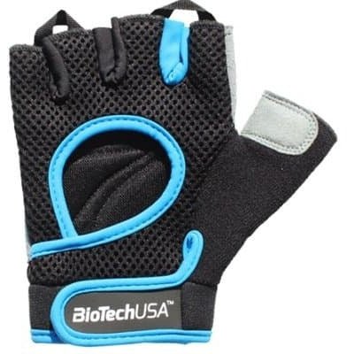 Rękawiczki BioTechUSA Budapest Gloves Black Cyan Blue S (Small) - Sklep Witaminki.pl