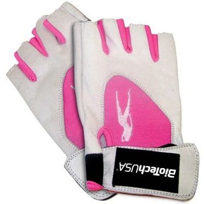 Rękawiczki BioTechUSA Lady 1 Gloves XL (X-Large) White Pink - Sklep Witaminki.pl