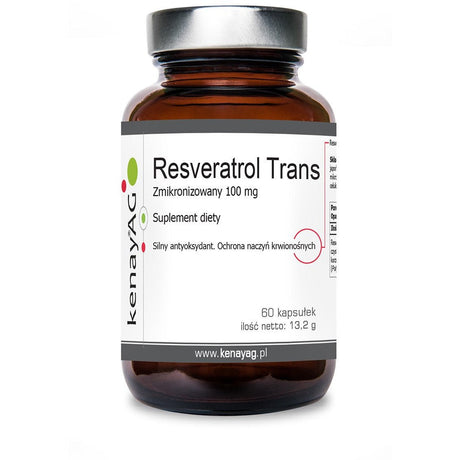 Resweratrol Kenay Zmikronizowany Resveratrol 100 mg 60 caps - Sklep Witaminki.pl