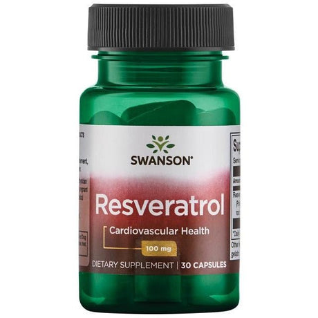 Resweratrol Swanson Resveratrol 100 mg 30 caps - Sklep Witaminki.pl