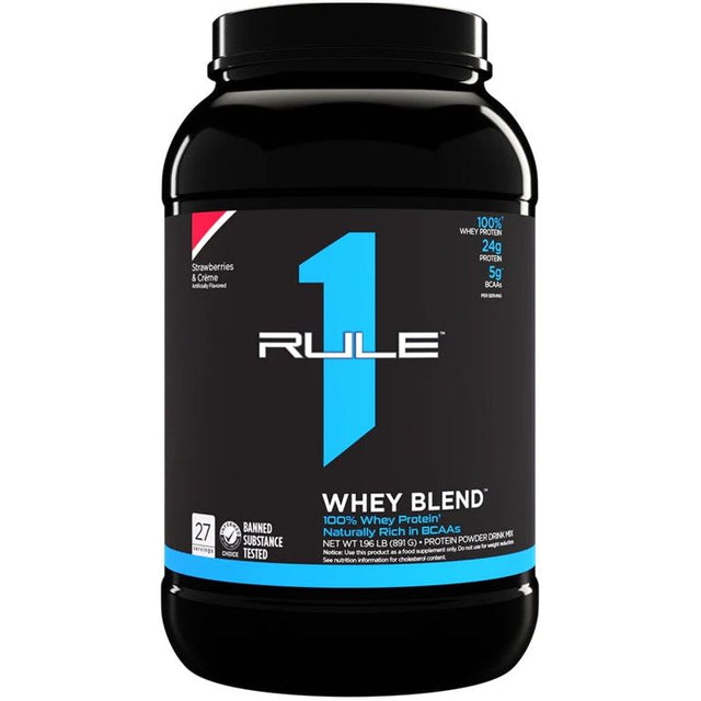 Rule One R1 Whey Blend 891 g Strawberries & Creme - Sklep Witaminki.pl