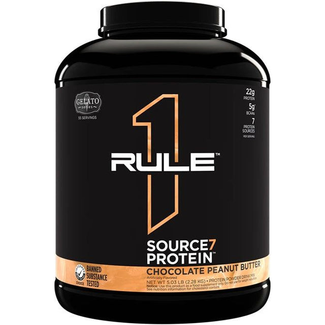 Rule One Source7 Protein 2280 g Chocolate Peanut Butter Gelato - Sklep Witaminki.pl