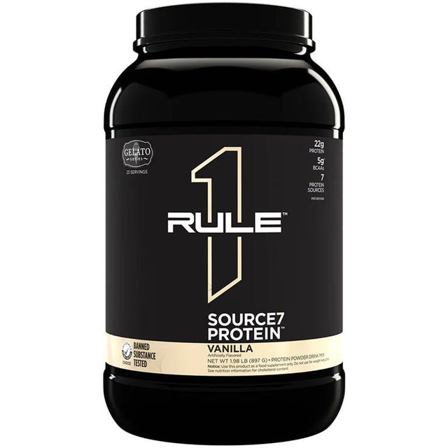 Rule One Source7 Protein 897 g Vanilla Gelato - Sklep Witaminki.pl