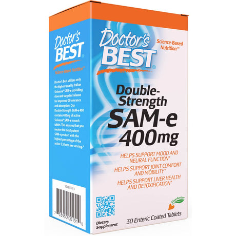 SAMe Doctor's BEST SAM-e 400 mg Double-Strength 30 tabs - Sklep Witaminki.pl
