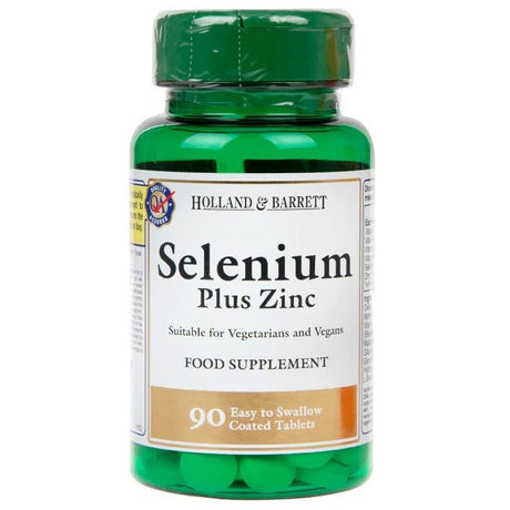 Selen Holland & Barrett Selenium Plus Zinc 90 tablets - Sklep Witaminki.pl