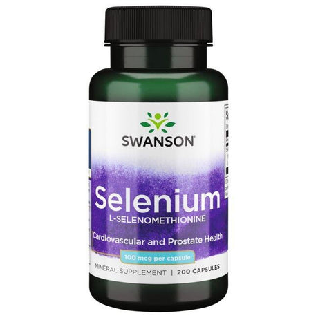 Selen Swanson Selenium L-Selenomethionine 100 mcg 200 caps - Sklep Witaminki.pl