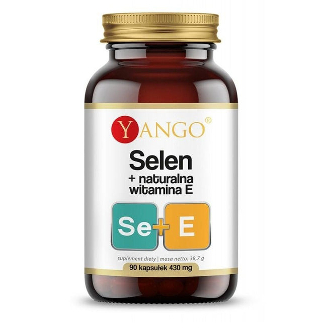Selen Yango Selen + naturalna witamina E 90 caps - Sklep Witaminki.pl