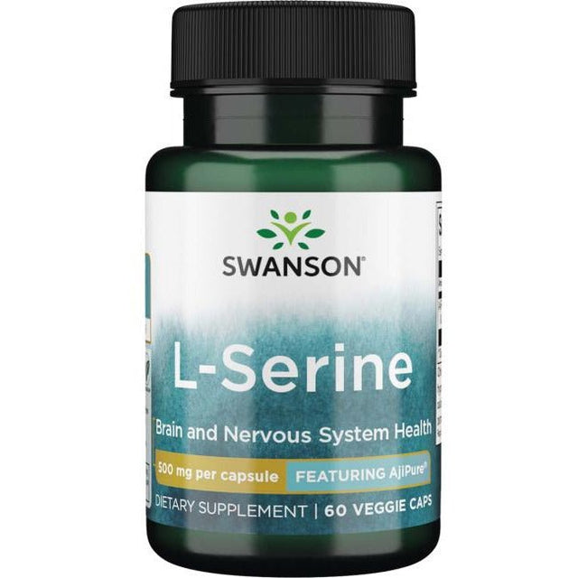 Seryna Swanson L-Serine 500 mg 60 vcaps - Sklep Witaminki.pl