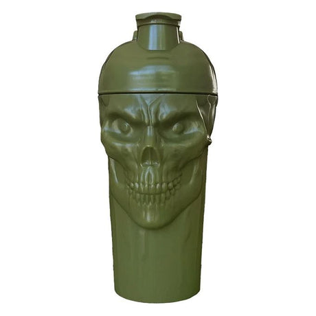 Shaker JNX Sports The Curse! Skull Shaker Military Green 700 ml - Sklep Witaminki.pl