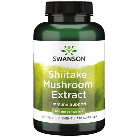 Shiitake Swanson Shiitake Mushroom Extract 500 mg 120 caps - Sklep Witaminki.pl