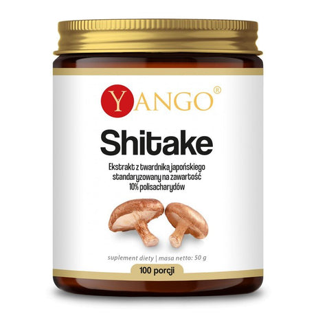 Shiitake Yango Shitake ekstrakt 40% polisacharydów 50 g - Sklep Witaminki.pl