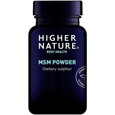 Siarka Higher Nature MSM Powder 200 g - Sklep Witaminki.pl