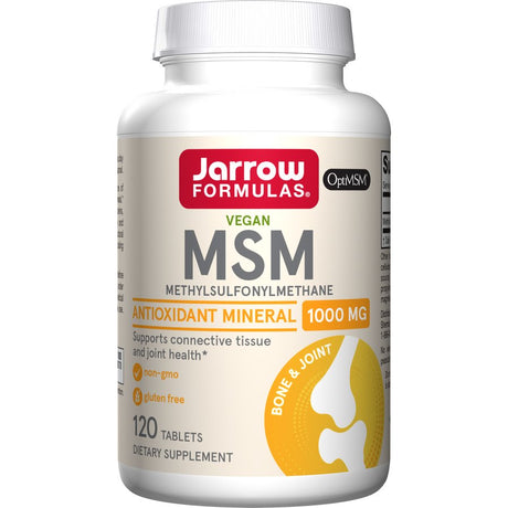 Siarka Jarrow Formulas MSM (Methyl-Sulfonyl-Methane Sulfur) 1000 mg 120 tabs - Sklep Witaminki.pl