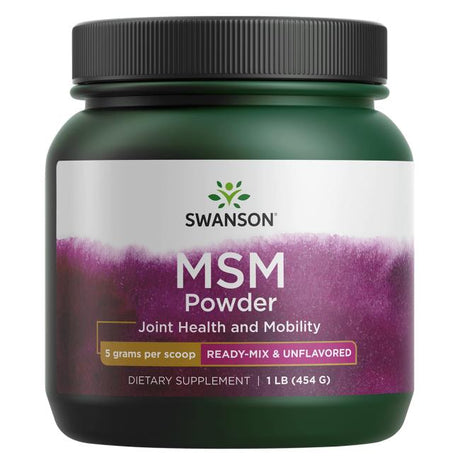 Siarka Swanson MSM Powder 5000 mg 454 g - Sklep Witaminki.pl