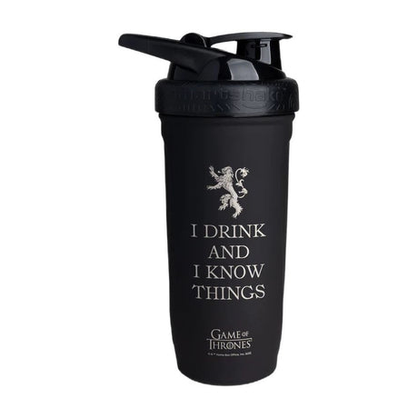 SmartShake Reforce Stainless Steel Game Of Thrones I Drink and I Know Things 900 ml - Sklep Witaminki.pl