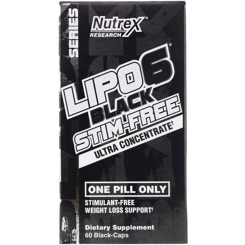Spalacz tłuszczu Nutrex Lipo-6 Black Ultra Concentrate Stim-Free 60 caps - Sklep Witaminki.pl