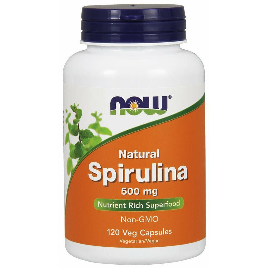 Spirulina NOW Foods Spirulina Natural 500 mg 120 vcaps - Sklep Witaminki.pl