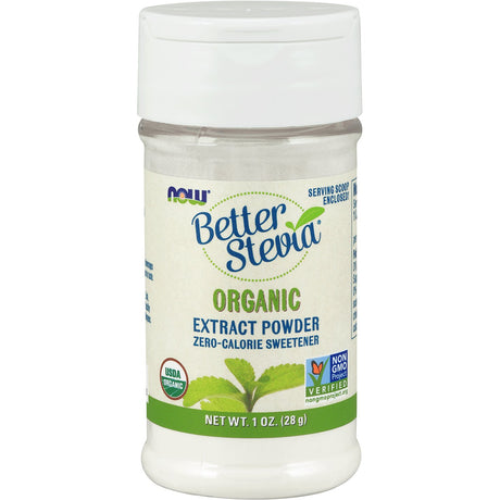 Stewia NOW Foods Better Stevia Extract Powder Organic 28 g - Sklep Witaminki.pl