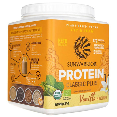 Sunwarrior Protein Classic Plus 375 g Naturalny - Sklep Witaminki.pl