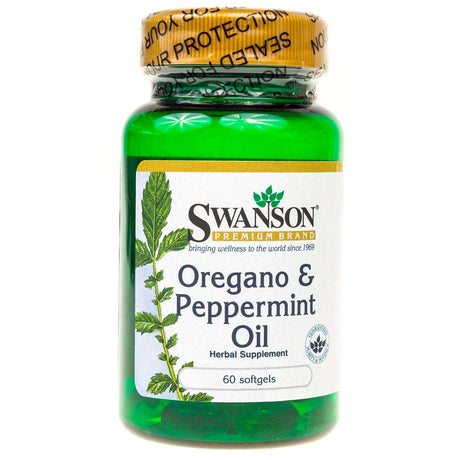 Swanson Oregano & Peppermint Oil 60 caps - Sklep Witaminki.pl