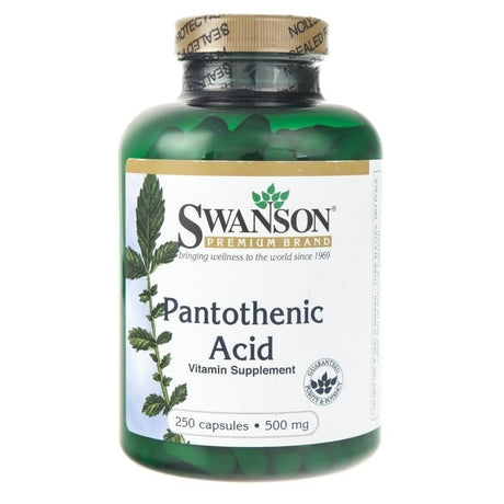 Swanson Pantothenic Acid (kwas pantotenowy) 500 mg 250 caps - Sklep Witaminki.pl