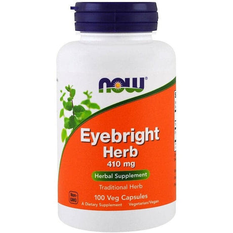 Świetlik Lekarski NOW Foods Eyebright Herb 410 mg 100 vcaps - Sklep Witaminki.pl