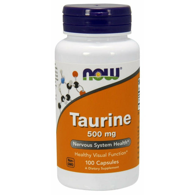 Tauryna NOW Foods Taurine 500 mg 100 caps - Sklep Witaminki.pl