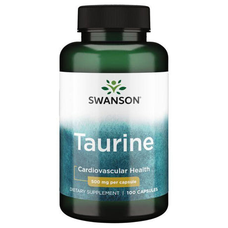 Tauryna Swanson Taurine 500 mg 100 caps - Sklep Witaminki.pl