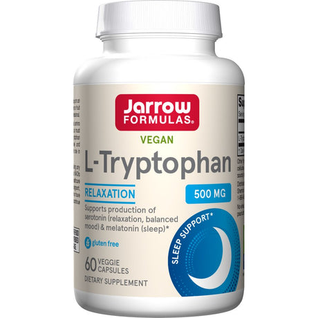 Tryptofan Jarrow Formulas L-Tryptophan 500 mg 60 vcaps - Sklep Witaminki.pl