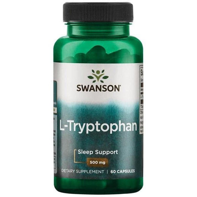 Tryptofan Swanson L-Tryptophan 500 mg 60 caps - Sklep Witaminki.pl