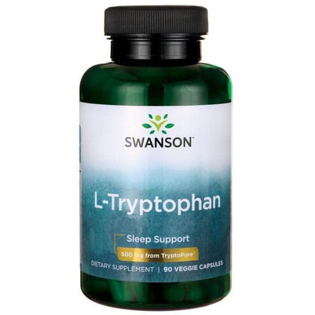 Tryptofan Swanson L-Tryptophan 500 mg 90 caps - Sklep Witaminki.pl