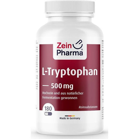 Tryptofan Zein Pharma L-Tryptophan 500mg 180 caps - Sklep Witaminki.pl