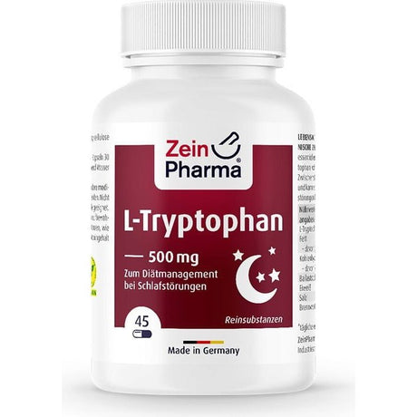 Tryptofan Zein Pharma L-Tryptophan 500mg 45 vcaps - Sklep Witaminki.pl