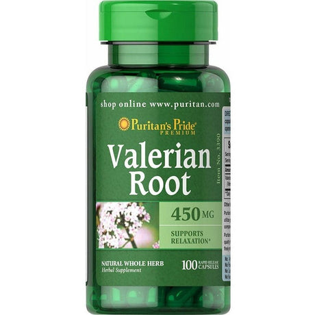 Waleriana Puritan's Pride Valerian Root 450 mg 100 caps - Sklep Witaminki.pl