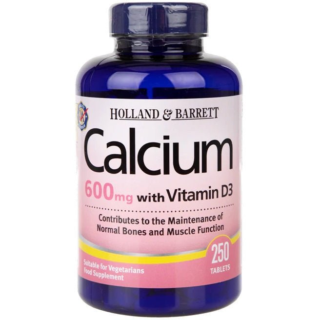 Wapń Holland & Barrett Calcium plus Vitamin D 250 tablets - Sklep Witaminki.pl