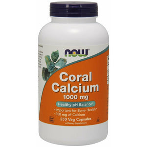 Wapń NOW Foods Coral Calcium 1000 mg 250 vcaps - Sklep Witaminki.pl
