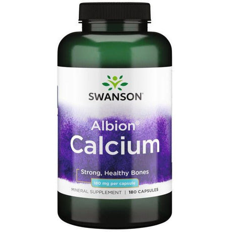 Wapń Swanson Albion Calcium 180 mg 180 caps - Sklep Witaminki.pl