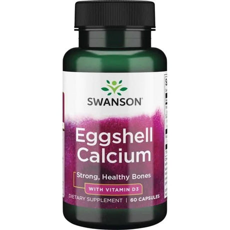 Wapń Swanson Eggshell Calcium with Vitamin D-3 60 caps - Sklep Witaminki.pl