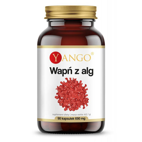 Wapń Yango Wapń z Alg Czerwonych 90 caps - Sklep Witaminki.pl